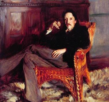 Robert Louis Stevenson 1887  	by John Singer Sargent 1856-1925   Location TBD